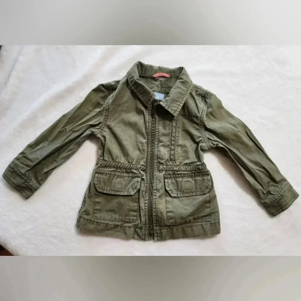 Baby Gap Utility Jacket,‎ Green, Size 2, PreOwned